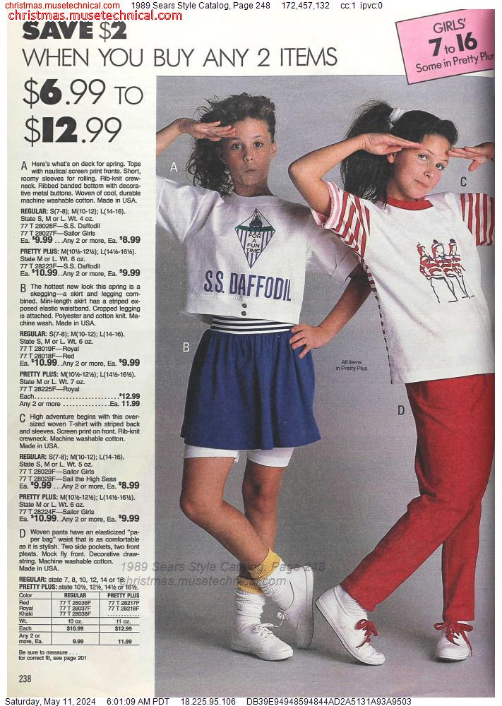 1989 Sears Style Catalog, Page 248