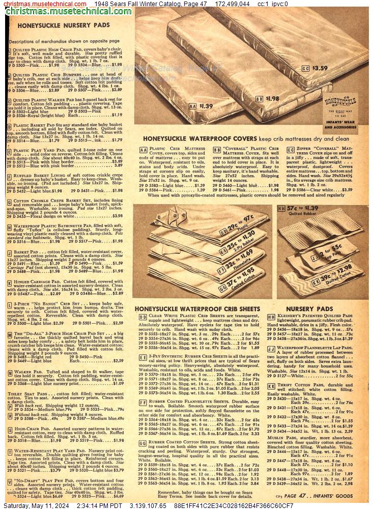 1948 Sears Fall Winter Catalog, Page 47