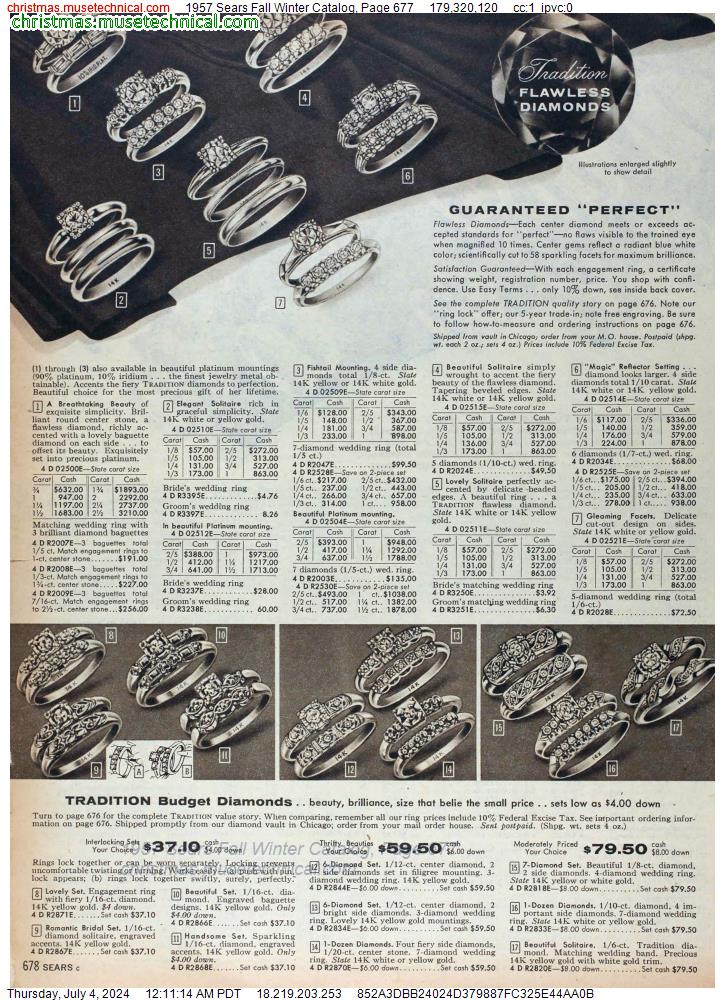 1957 Sears Fall Winter Catalog, Page 677