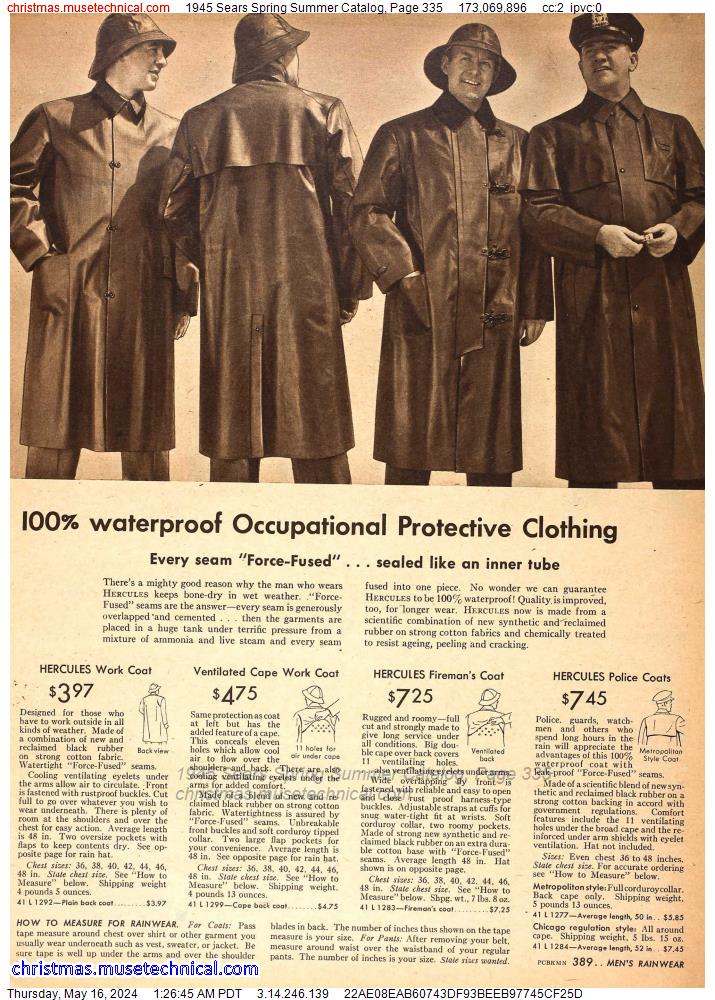 1945 Sears Spring Summer Catalog, Page 335