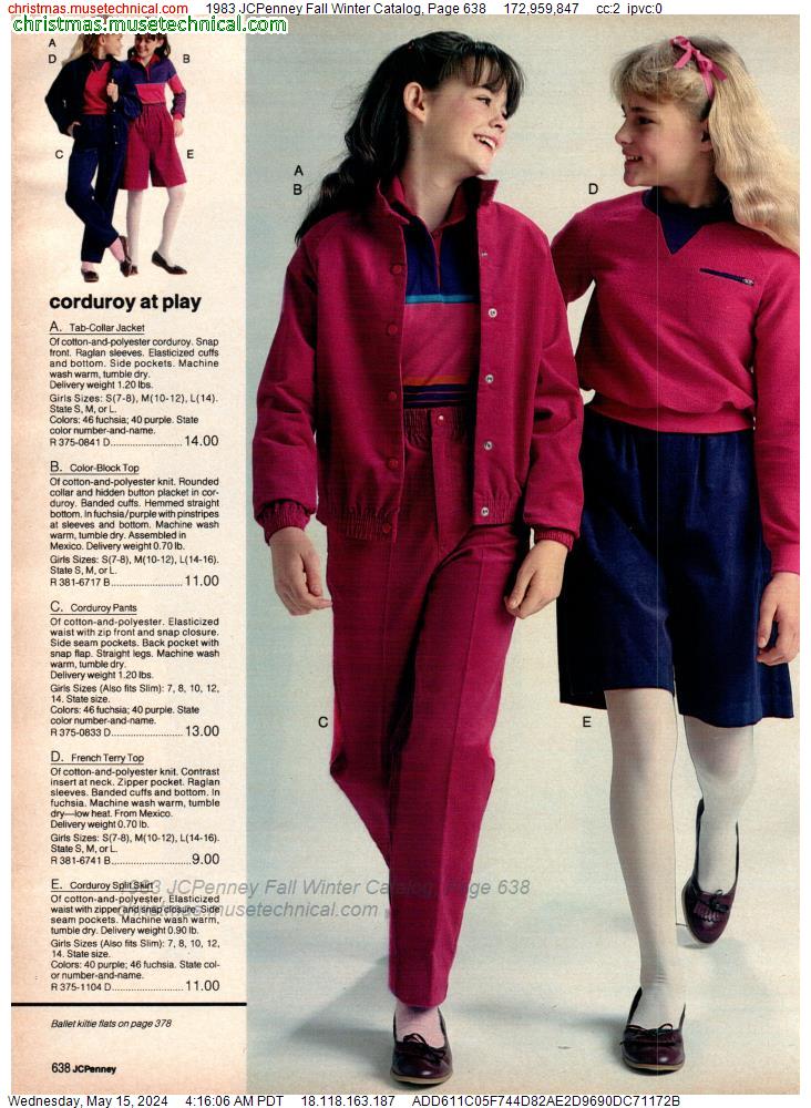 1983 JCPenney Fall Winter Catalog, Page 638