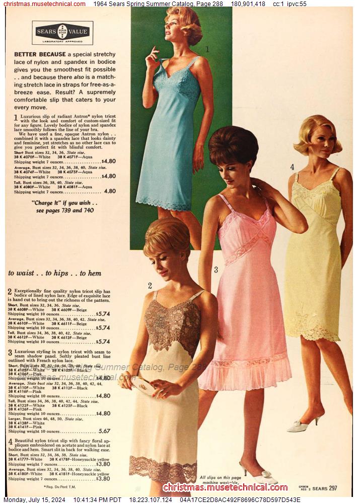 1964 Sears Spring Summer Catalog, Page 288