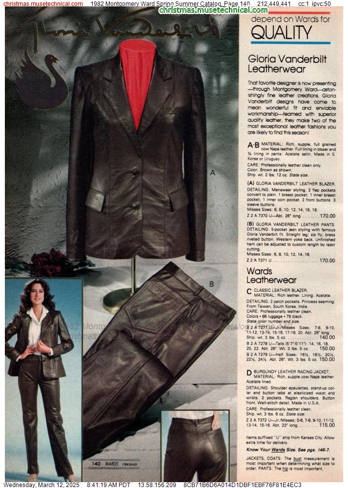 1982 Montgomery Ward Spring Summer Catalog, Page 140