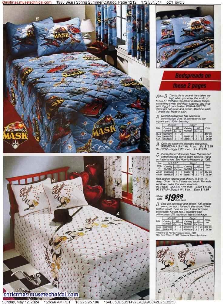 1986 Sears Spring Summer Catalog, Page 1212