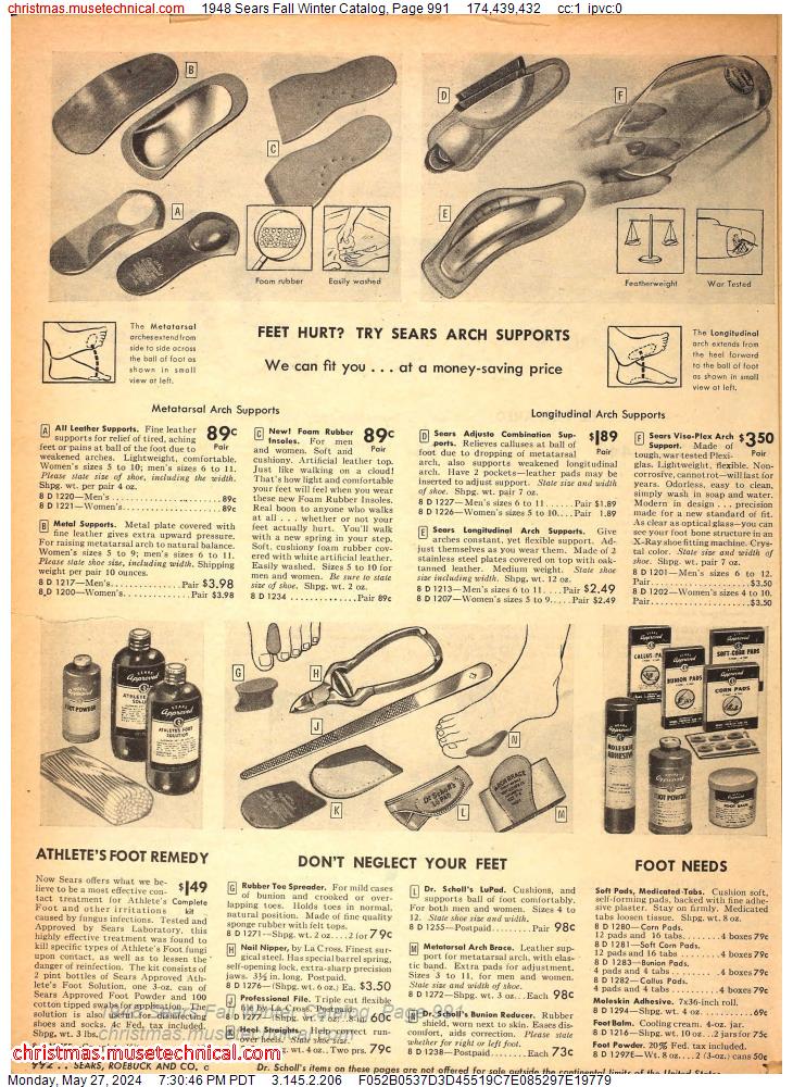 1948 Sears Fall Winter Catalog, Page 991