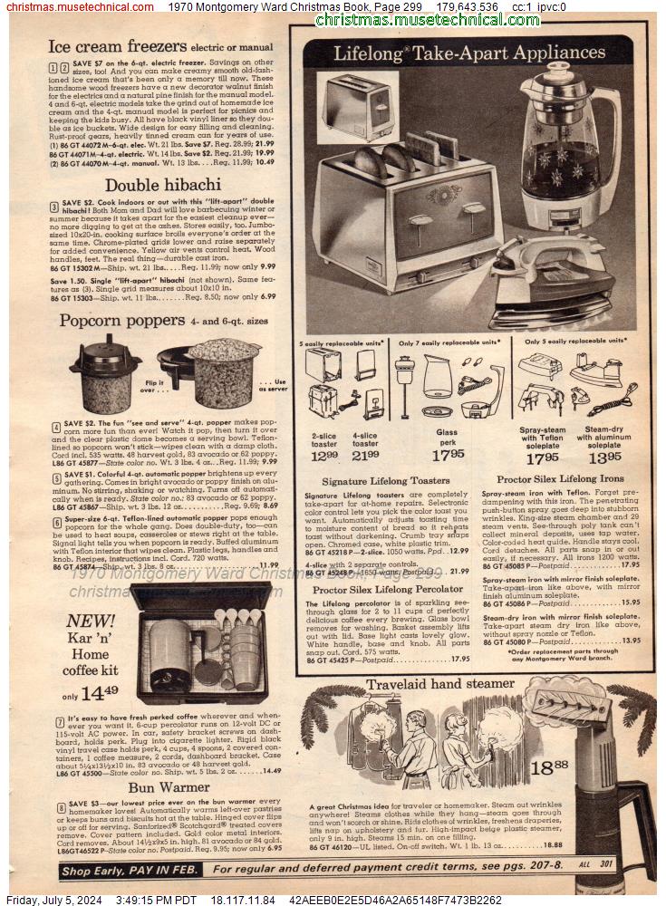1970 Montgomery Ward Christmas Book, Page 299