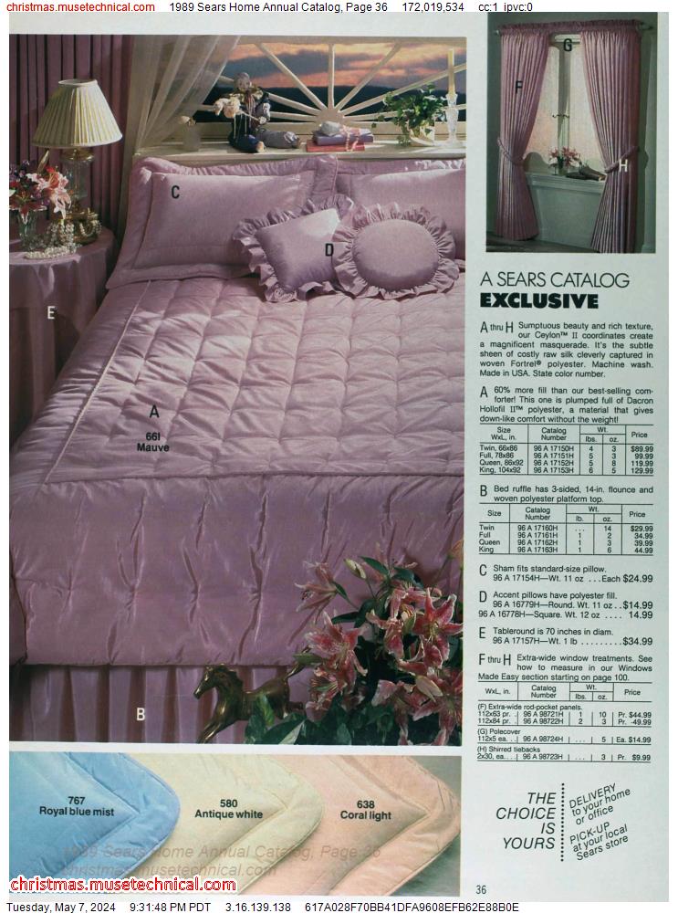 1989 Sears Home Annual Catalog, Page 36