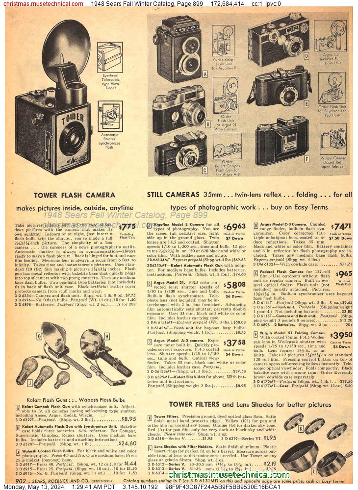 1948 Sears Fall Winter Catalog, Page 899