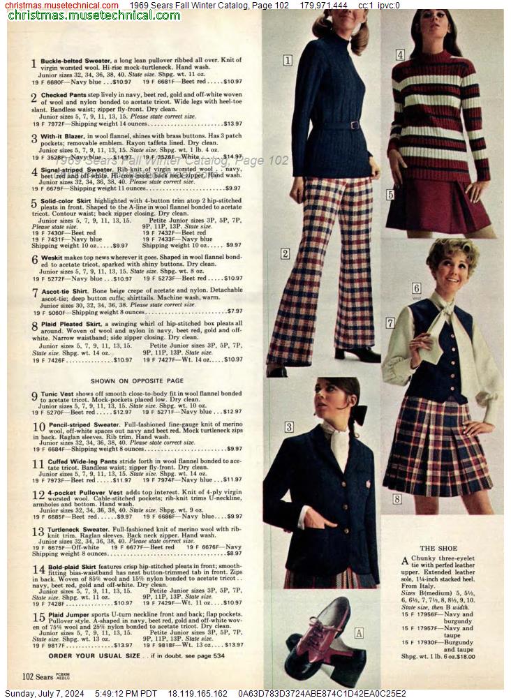 1969 Sears Fall Winter Catalog, Page 102