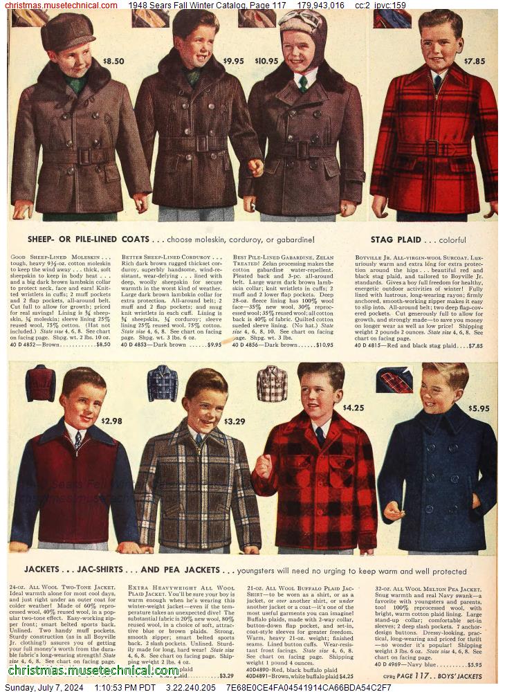 1948 Sears Fall Winter Catalog, Page 117