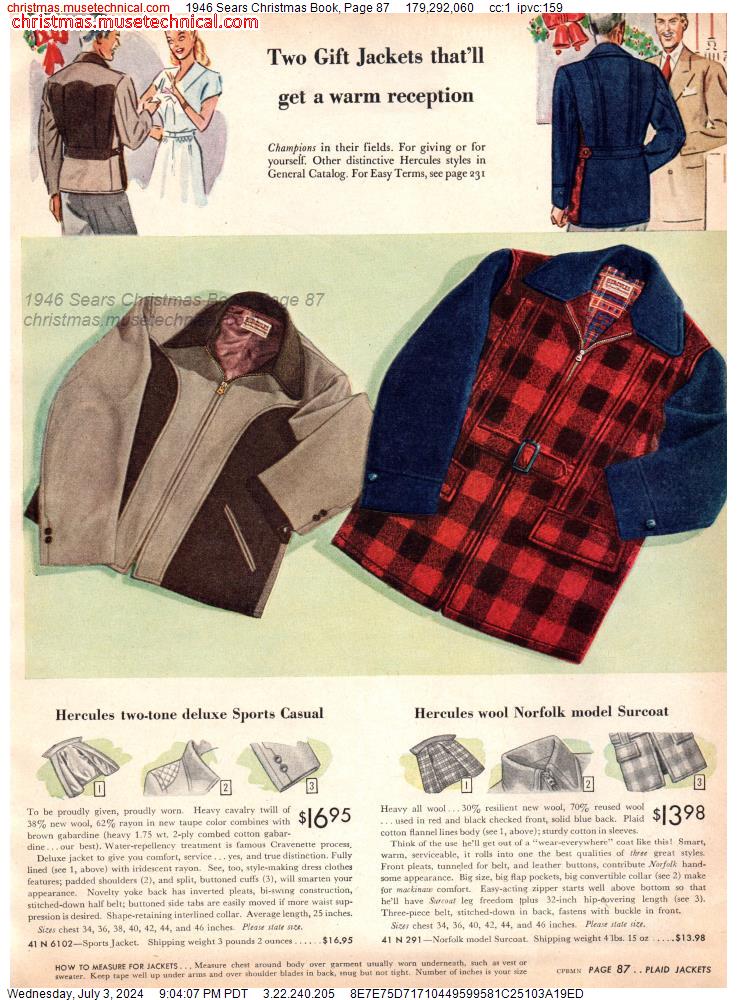 1946 Sears Christmas Book, Page 87