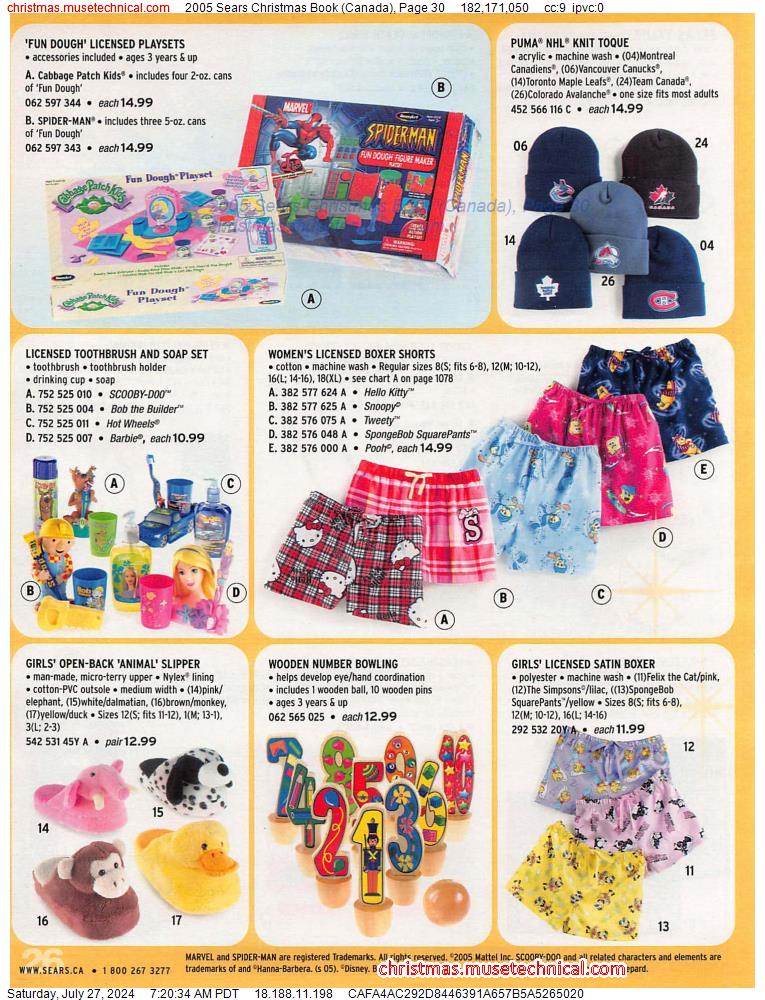 2005 Sears Christmas Book (Canada), Page 30