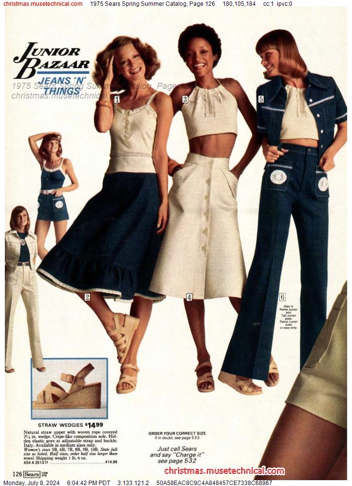 1975 Sears Spring Summer Catalog, Page 126