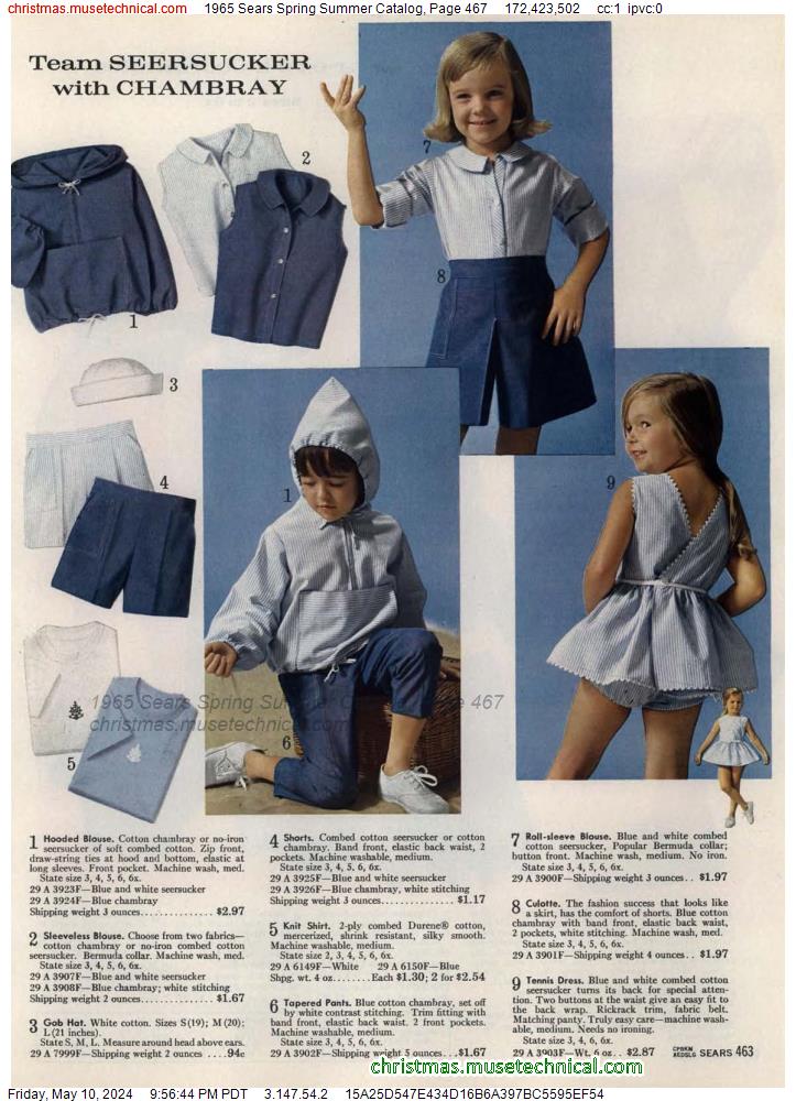 1965 Sears Spring Summer Catalog, Page 467