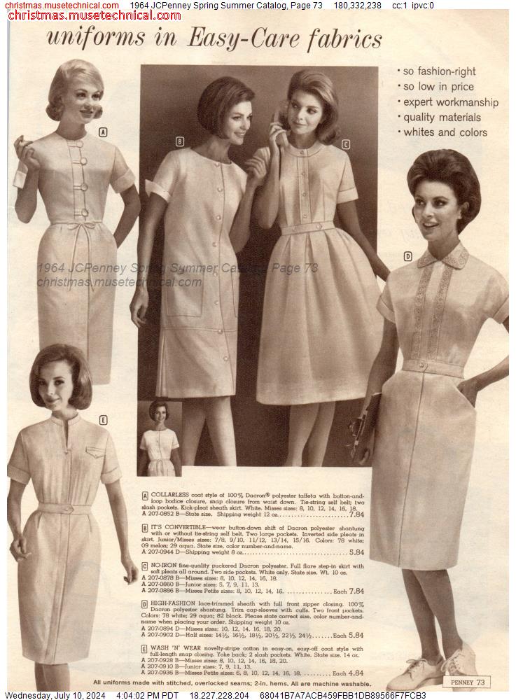 1964 JCPenney Spring Summer Catalog, Page 73