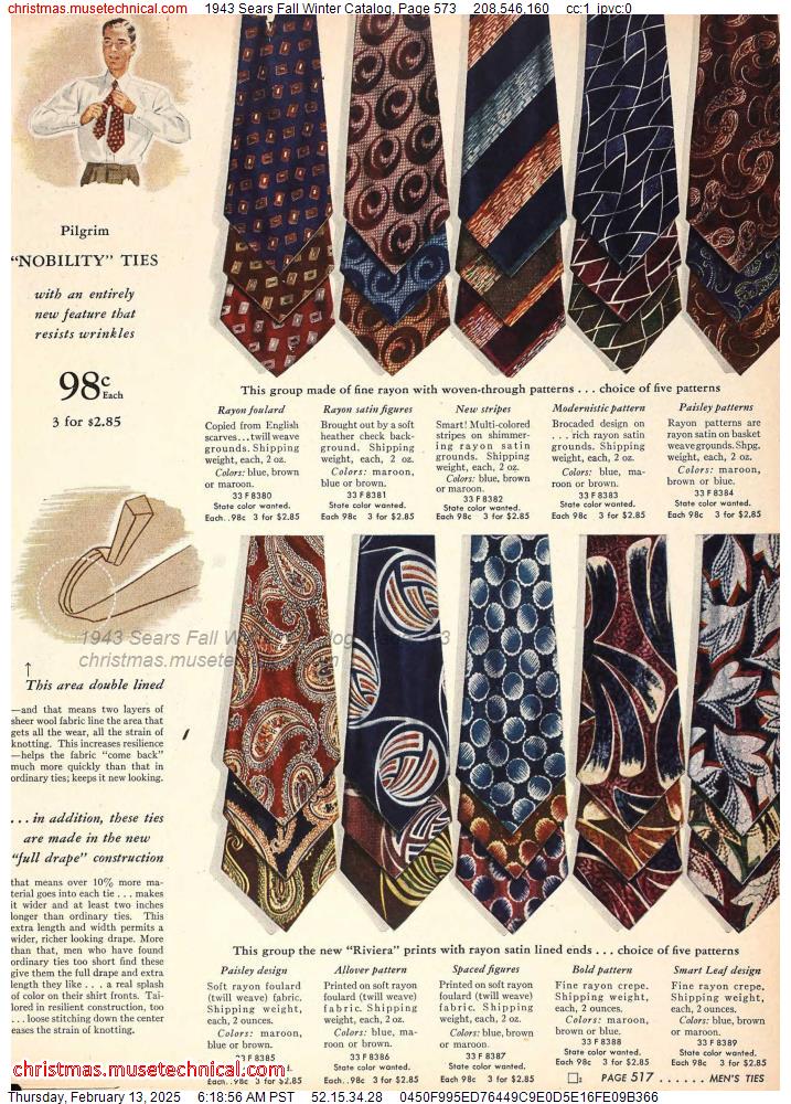 1943 Sears Fall Winter Catalog, Page 573