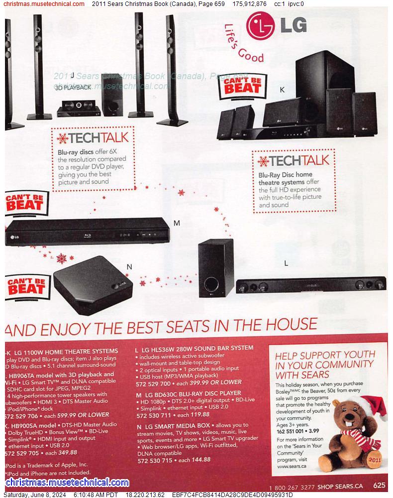 2011 Sears Christmas Book (Canada), Page 659