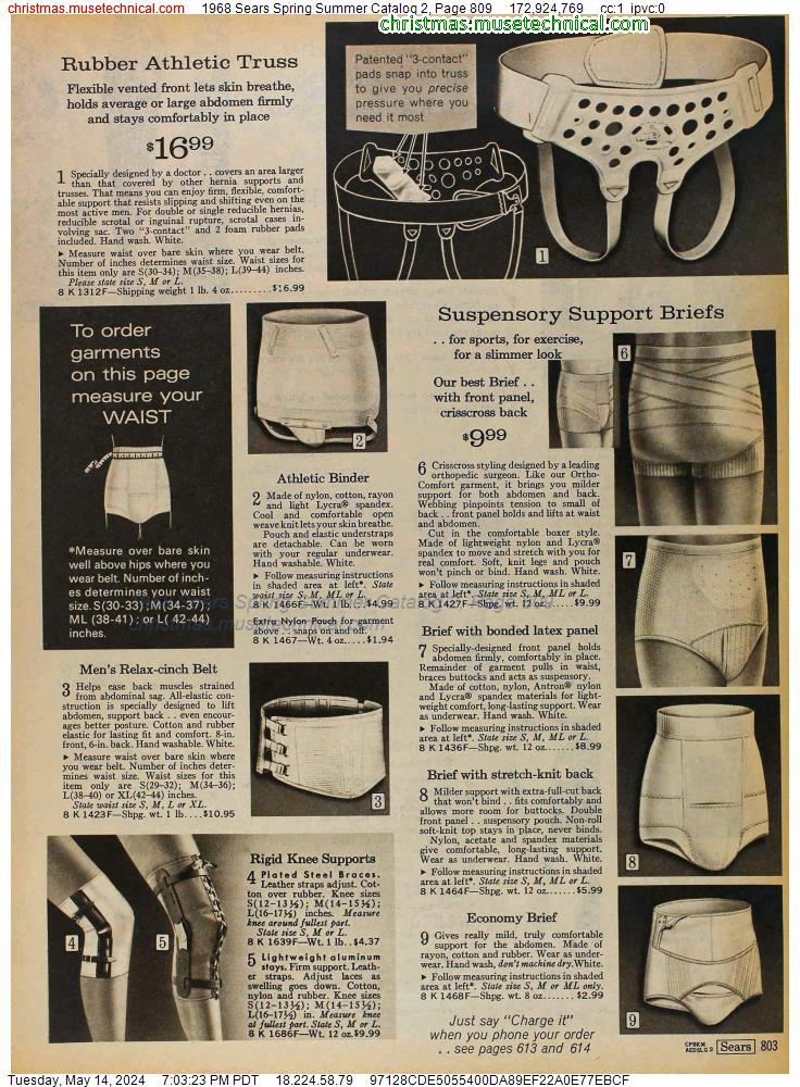 1968 Sears Spring Summer Catalog 2, Page 809