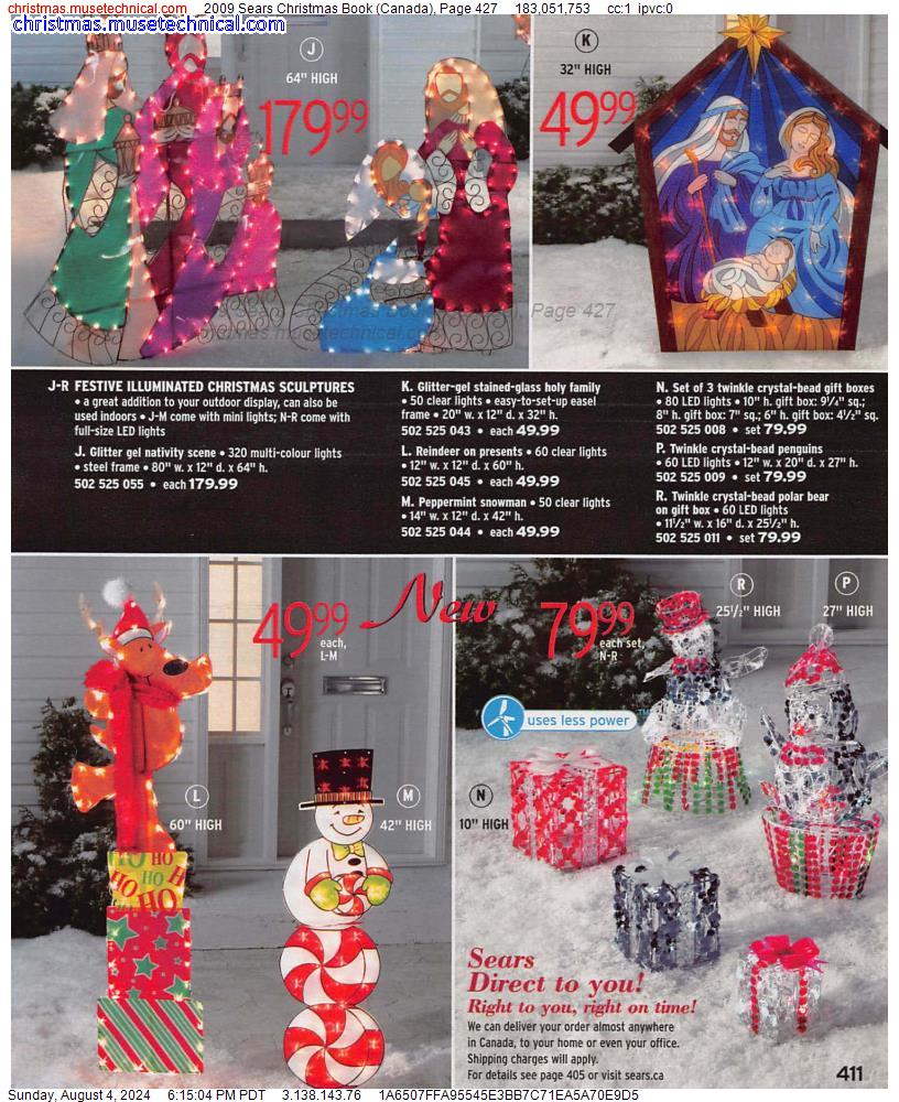 2009 Sears Christmas Book (Canada), Page 427
