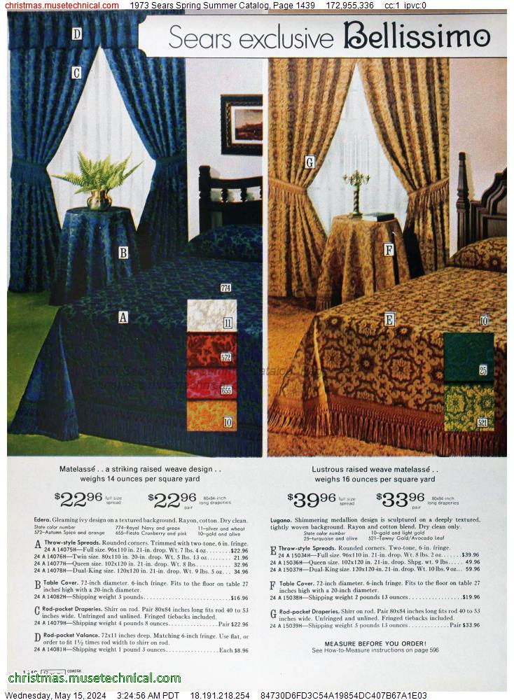 1973 Sears Spring Summer Catalog, Page 1439