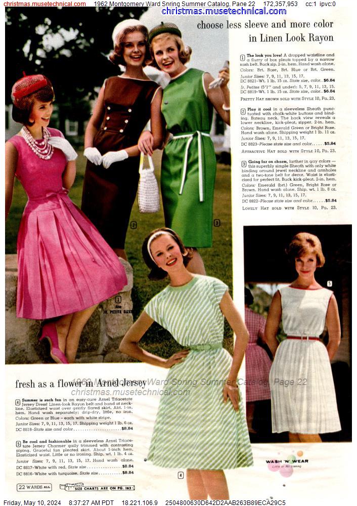 1962 Montgomery Ward Spring Summer Catalog, Page 22