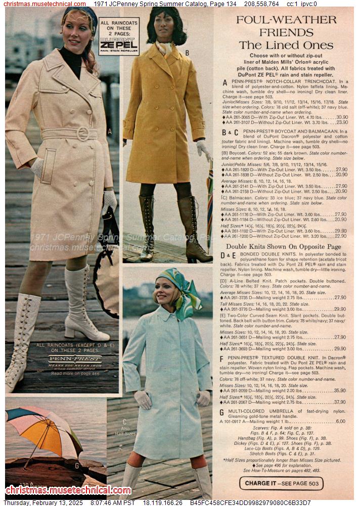 1971 JCPenney Spring Summer Catalog, Page 134