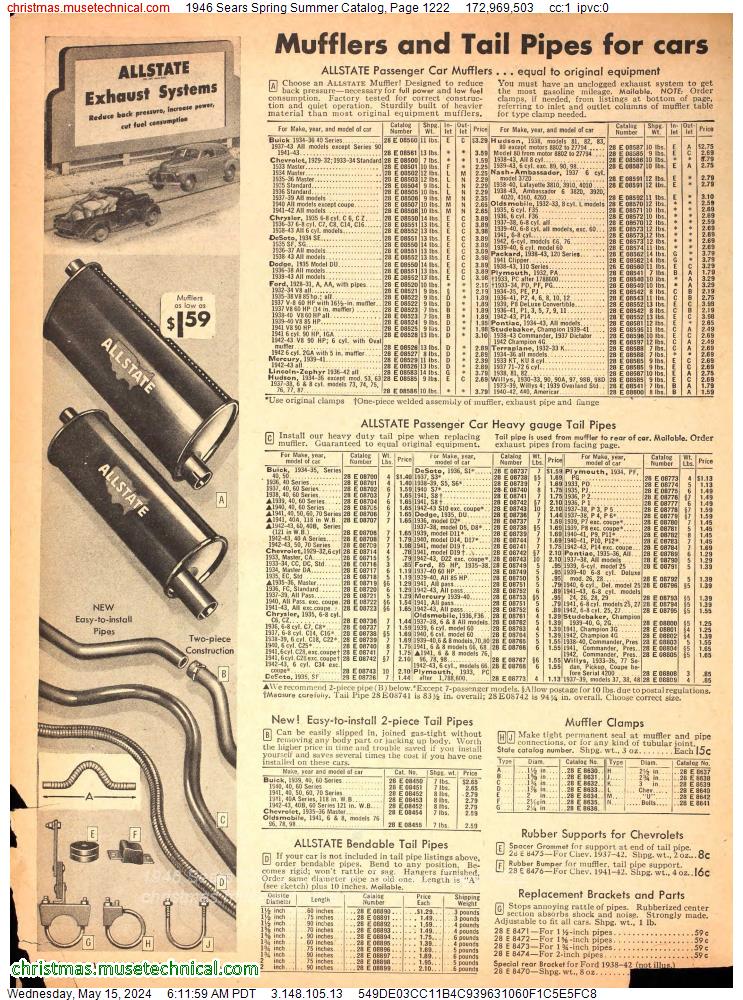 1946 Sears Spring Summer Catalog, Page 1222