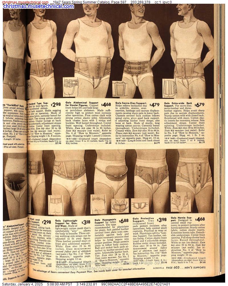 1947 Sears Spring Summer Catalog, Page 597