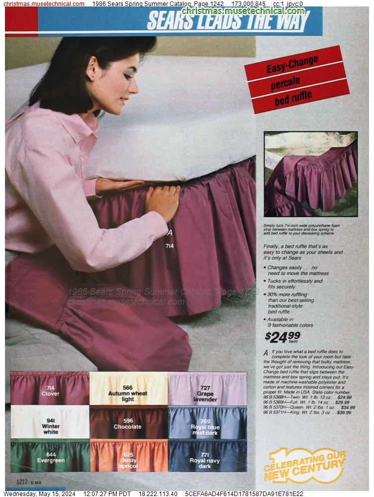 1986 Sears Spring Summer Catalog, Page 1242