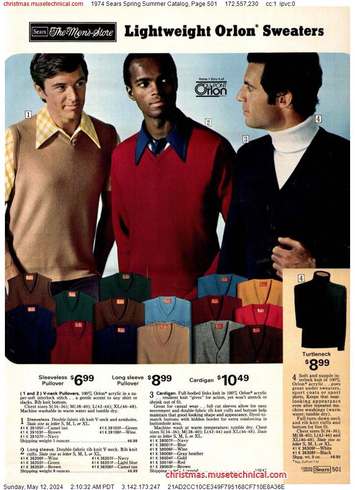 1974 Sears Spring Summer Catalog, Page 501