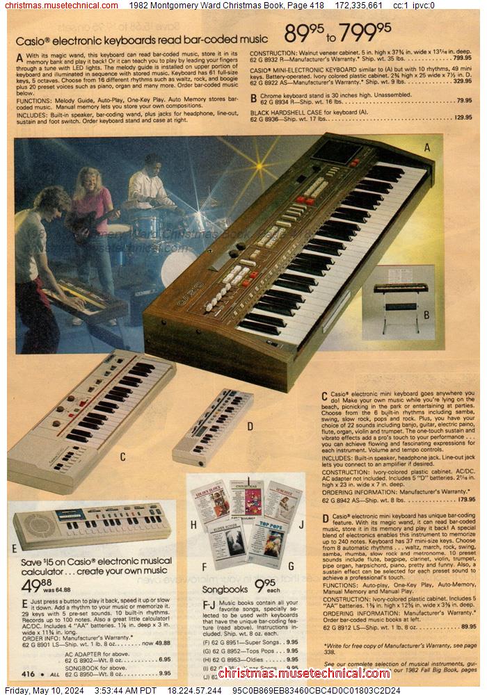 1982 Montgomery Ward Christmas Book, Page 418