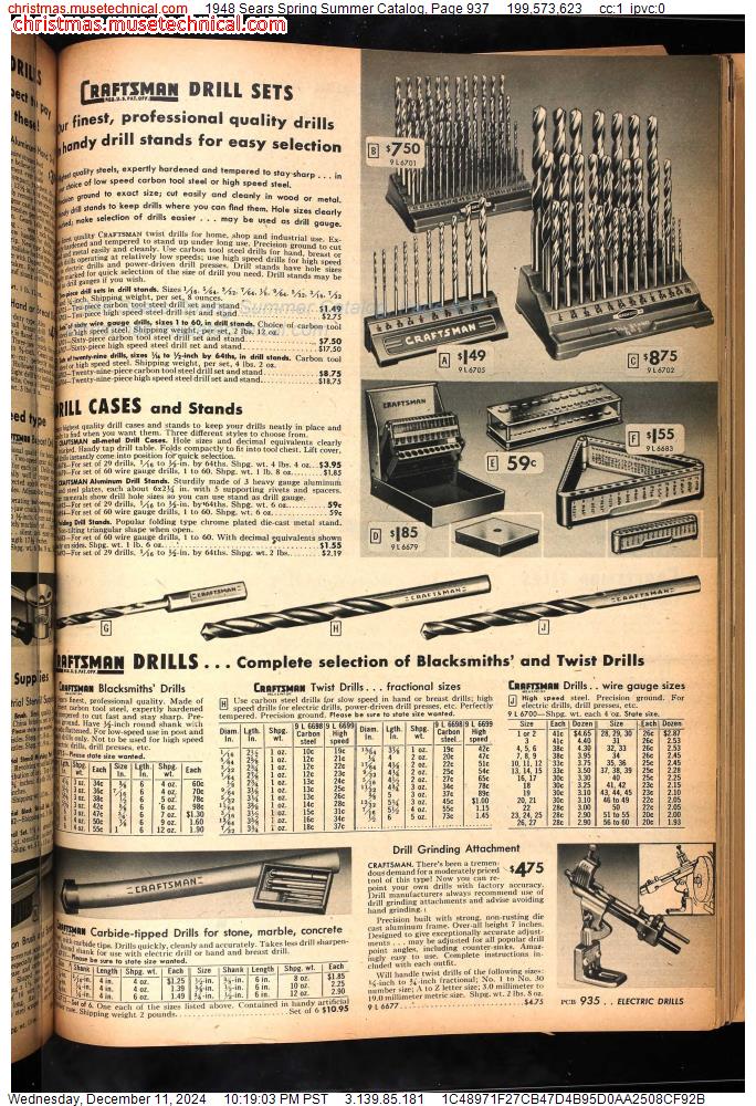 1948 Sears Spring Summer Catalog, Page 937