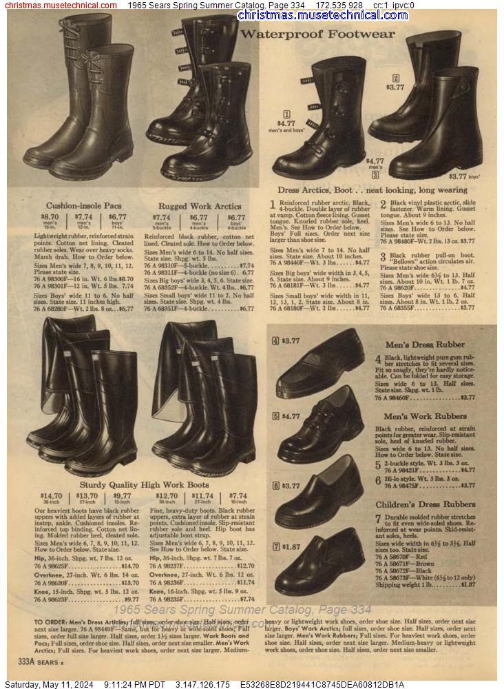 1965 Sears Spring Summer Catalog, Page 334