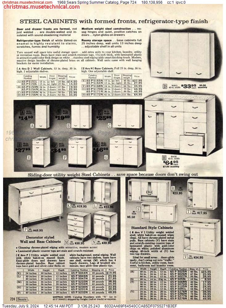 1968 Sears Spring Summer Catalog, Page 724