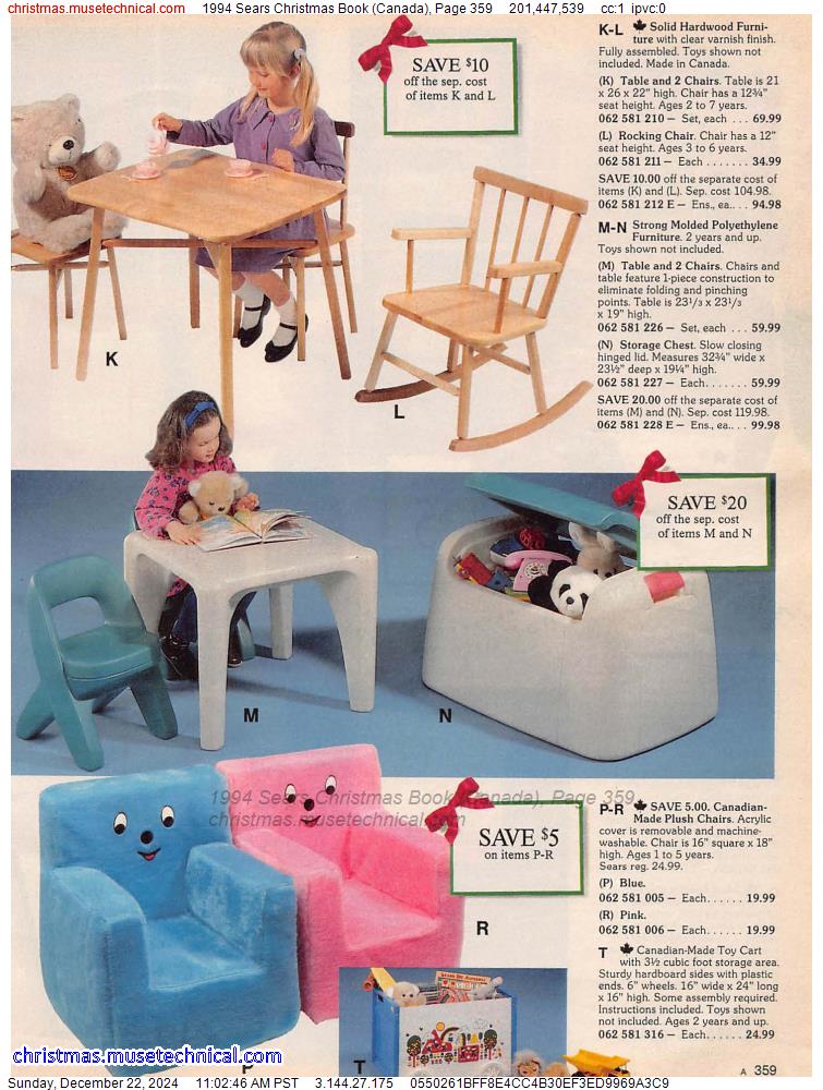 1994 Sears Christmas Book (Canada), Page 359