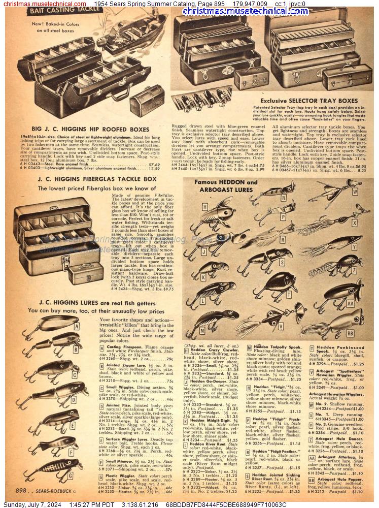 1954 Sears Spring Summer Catalog, Page 895