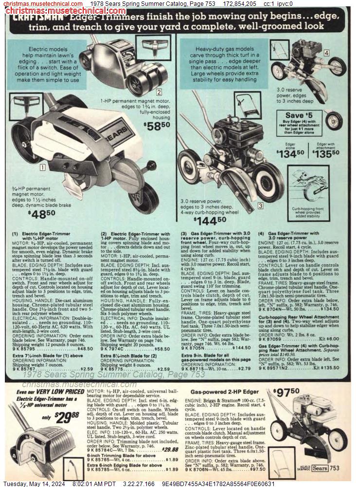 1978 Sears Spring Summer Catalog, Page 753