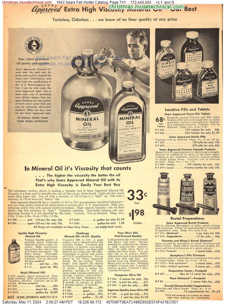 1943 Sears Fall Winter Catalog, Page 741