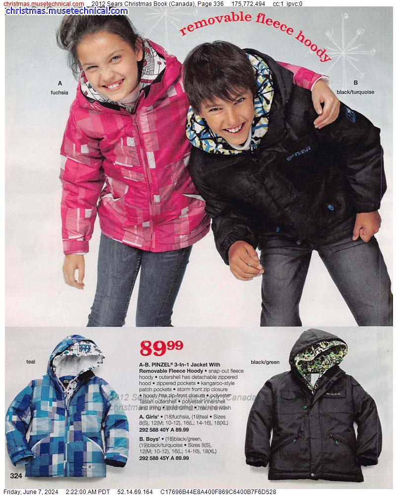 2012 Sears Christmas Book (Canada), Page 336