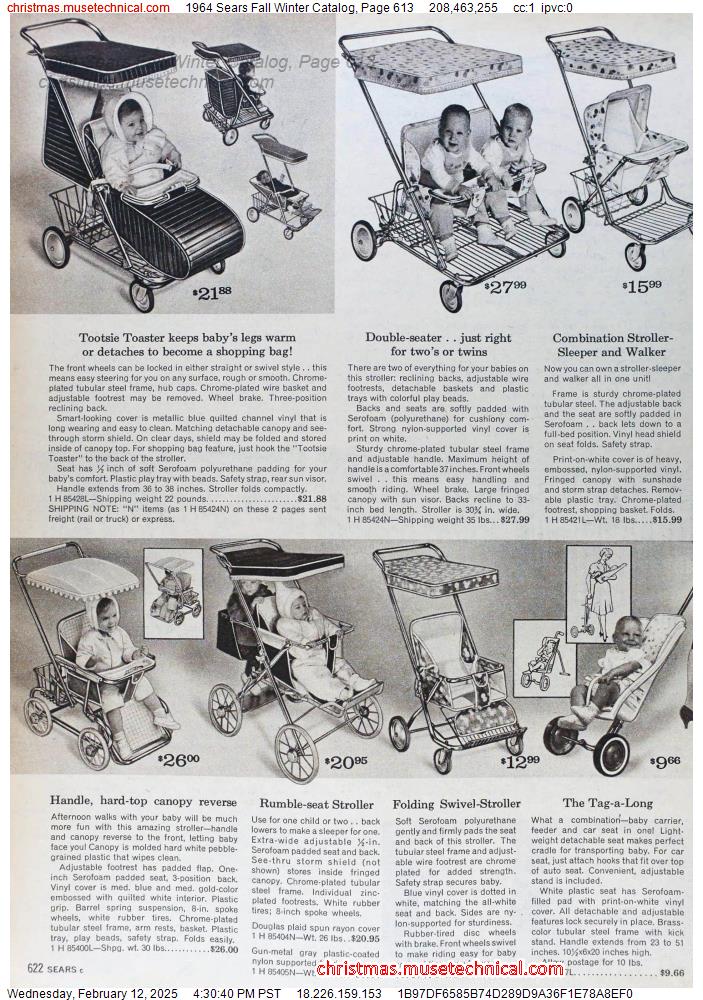 1964 Sears Fall Winter Catalog, Page 613