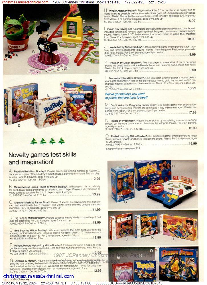 1987 JCPenney Christmas Book, Page 410