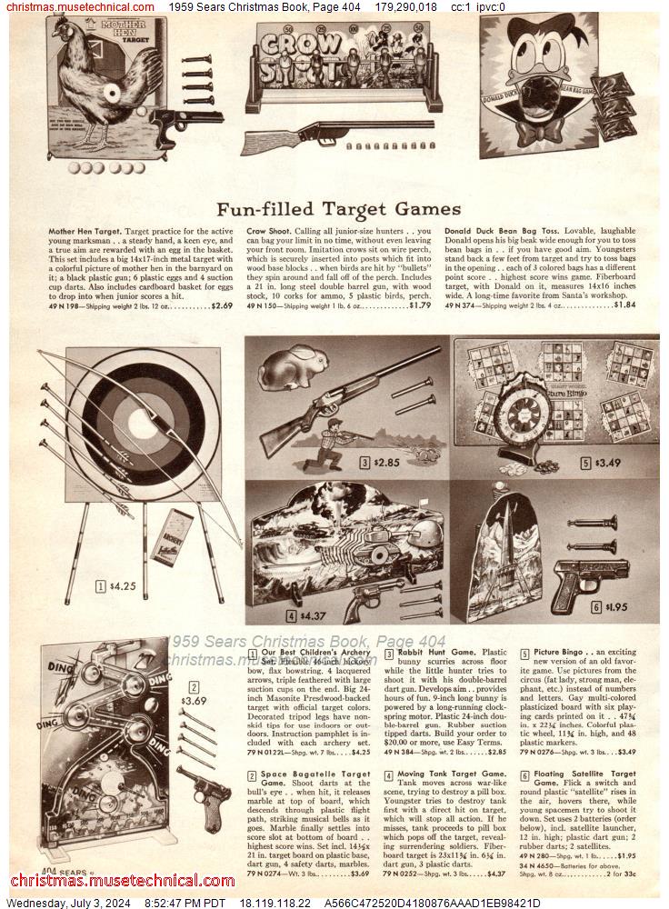 1959 Sears Christmas Book, Page 404