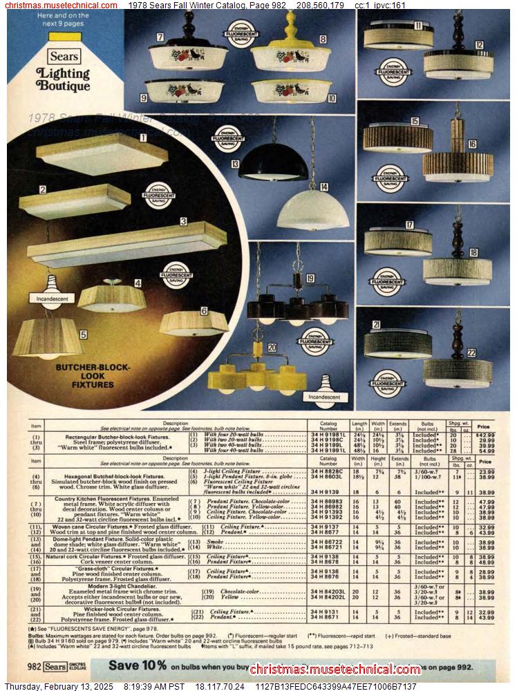 1978 Sears Fall Winter Catalog, Page 982