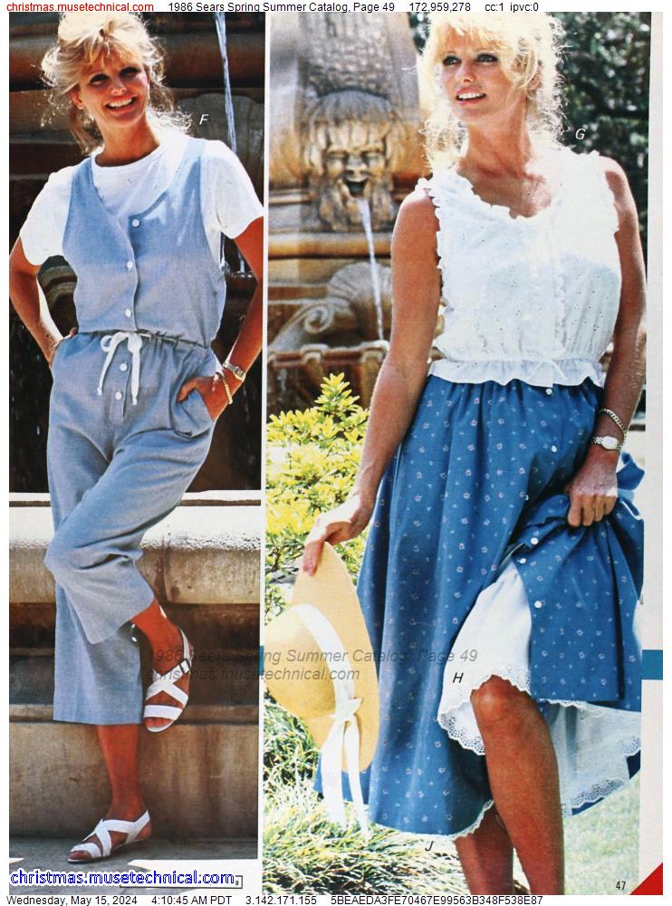 1986 Sears Spring Summer Catalog, Page 49