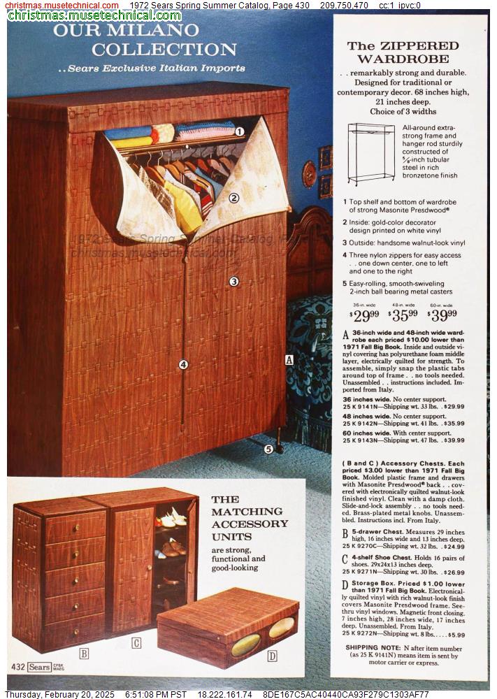 1972 Sears Spring Summer Catalog, Page 430