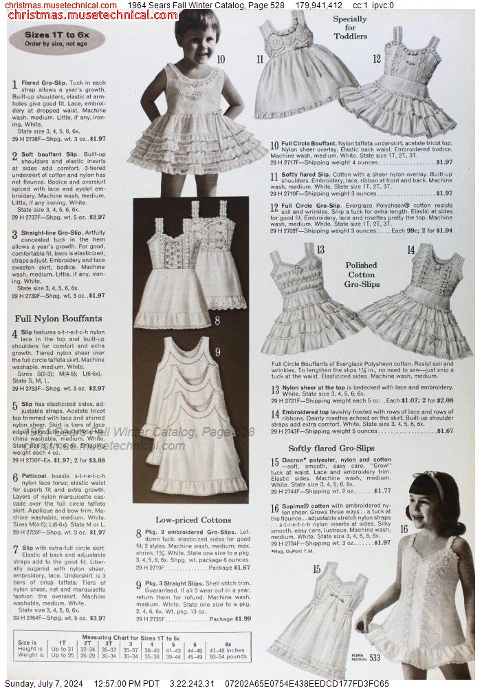 1964 Sears Fall Winter Catalog, Page 528