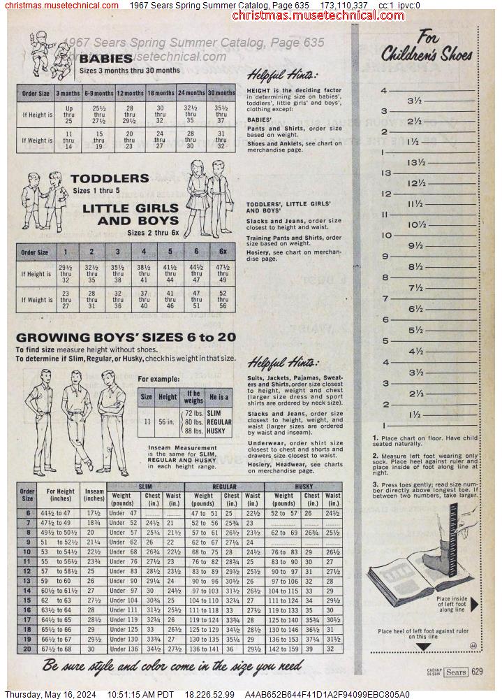 1967 Sears Spring Summer Catalog, Page 635