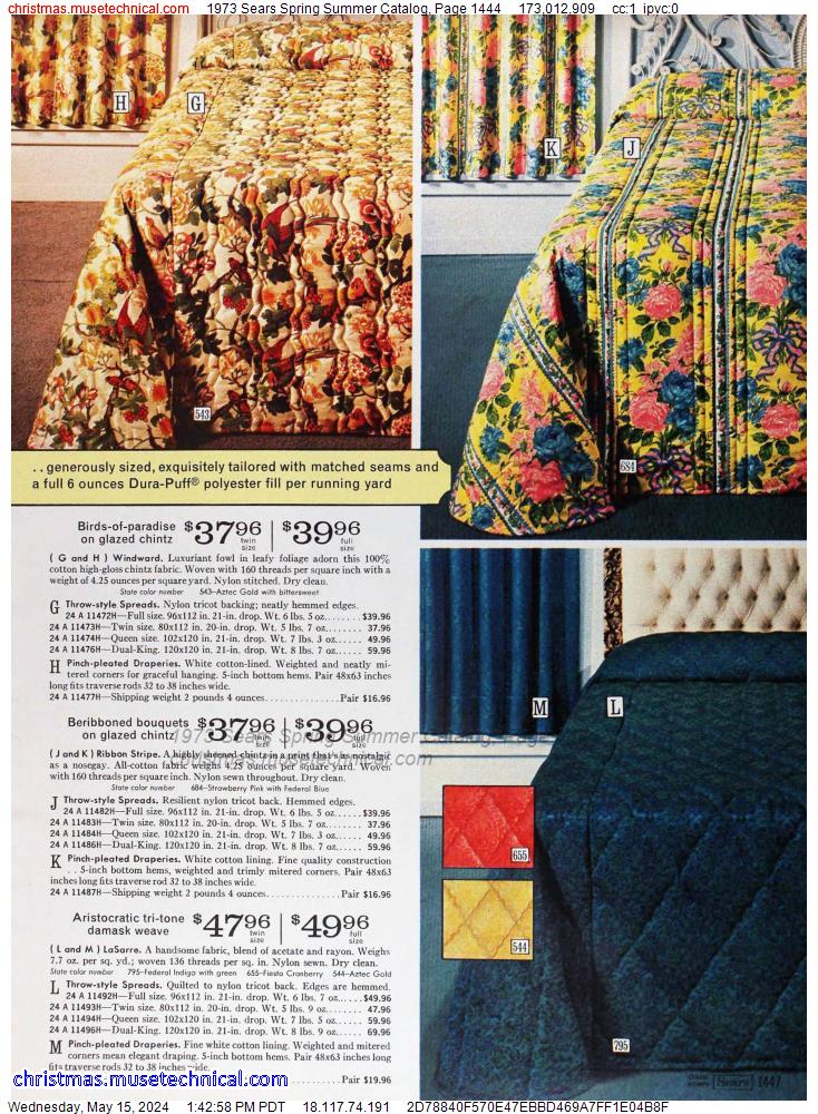 1973 Sears Spring Summer Catalog, Page 1444