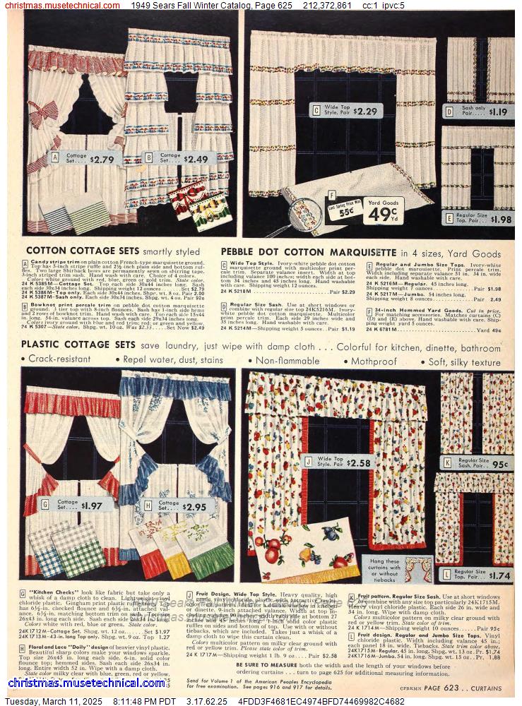 1949 Sears Fall Winter Catalog, Page 625