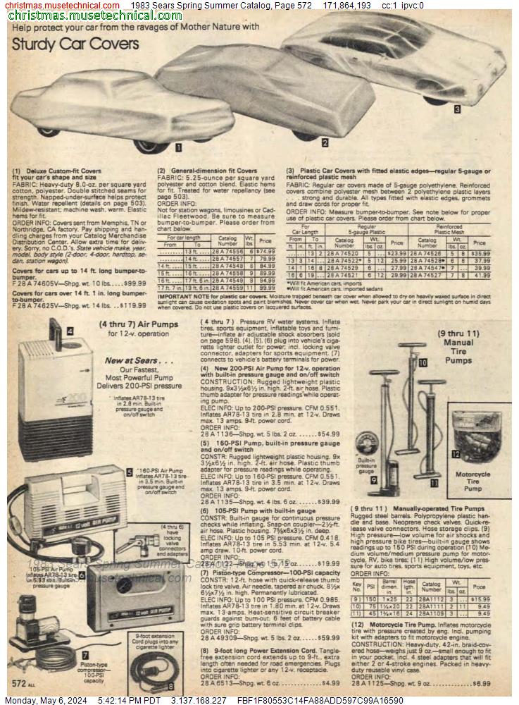 1983 Sears Spring Summer Catalog, Page 572